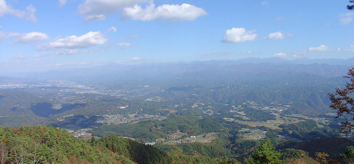 極楽峠からの下條村